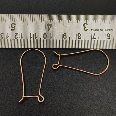 5 Pairs Copper Earring Hooks – Gold, Silver & Rose Gold Plated | E-Coated Jewelry Findings