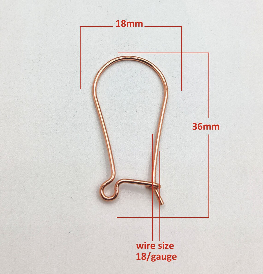 5 Pairs Copper Earring Hooks – Gold, Silver & Rose Gold Plated | E-Coated Jewelry Findings