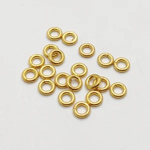 9mm Copper Jump Rings (Saw Cut) – Gold / Silver / Rose Gold Plated | Jewelry Making Findings | Nickel Free