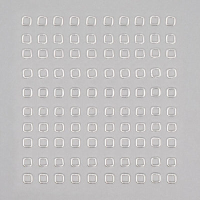 7mm Square Shape Closed Jump Rings – Gold / Silver / Rose Gold Plated | Jewelry Making Findings | Nickel Free