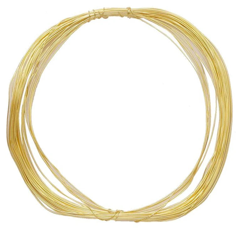 27 Gauge 0.4mm Copper Wire – Gold, Silver, Rose Gold Plated & Bare | 1 Meters Jewelry Making Wire