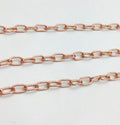 Oval Link Chain 4×6mm – Gold, Silver & Rose Gold Plated Copper | Jewelry Making Chain (1 Meter)