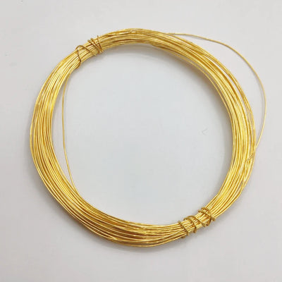 21 Gauge 0.8mm Copper Wire – Gold, Silver, Rose Gold Plated & Bare | 1 Meters Jewelry Making Wire