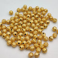 5mm CNC Designer Spacer Beads – Gold Silver Rose Gold Plated Brass Beads, Jewelry Making Supplies, Bulk Spacer Beads