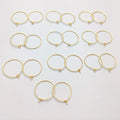 25mm Earring Hoop Findings – Gold, Silver & Rose Gold Plated Copper | 19 Gauge