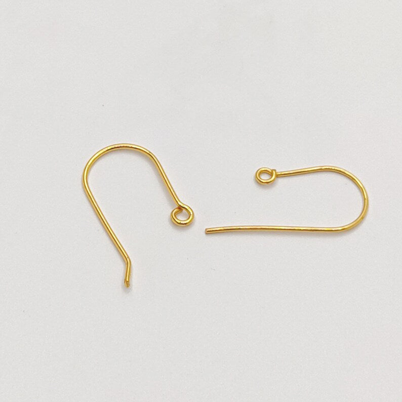 5 Pairs Copper Handmade Earring Hooks – Gold, Silver & Rose Gold Plated | E-Coated Jewelry Findings