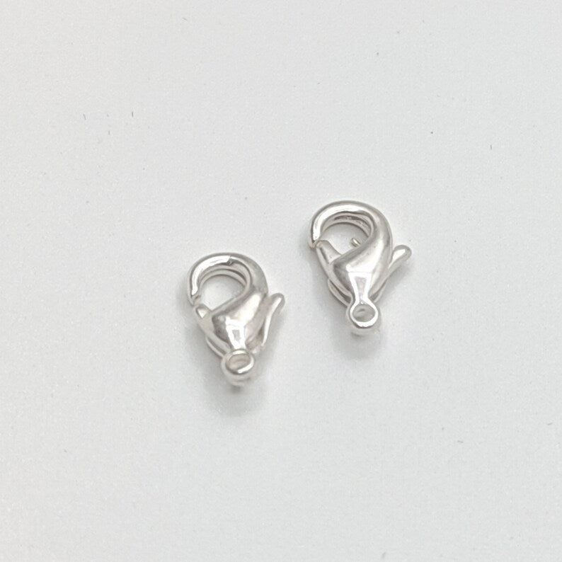 12mm Lobster Clasp – Gold, Silver, Rose Gold & Bare Brass | Jewelry Making Findings (5 Pcs)