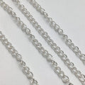 Flat Curb Extender Chain 2.5×3mm – Gold, Silver & Rose Gold Plated Copper | Jewelry Making Chain (1 Meter)
