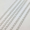 Flat Curb Extender Chain 3x4mm – Gold, Silver & Rose Gold Plated Copper | Jewelry Making Chain (1 Meter)