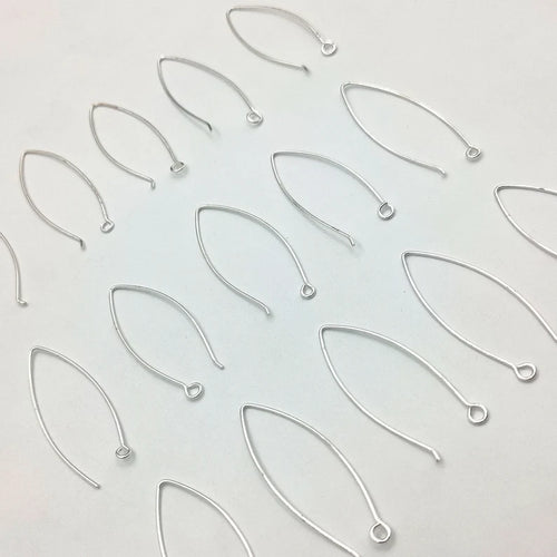 5 Pairs Copper V Shape Earring Hooks – Gold, Silver & Rose Gold Plated | E-Coated Jewelry Findings (Copy)