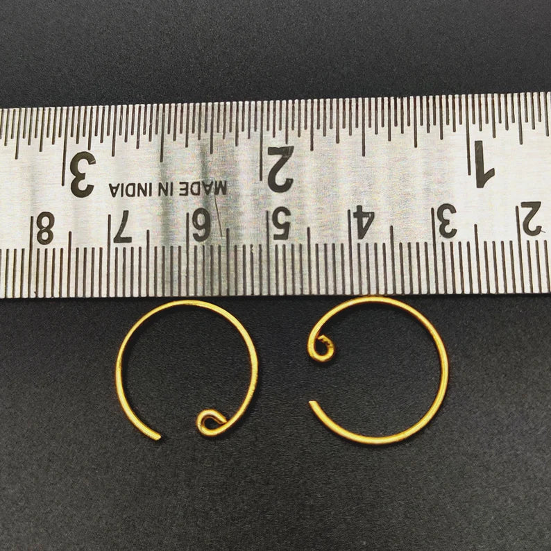 5 Pairs Copper Earring Hooks – Gold, Silver & Rose Gold Plated | E-Coated Jewelry Findings