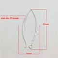 5 Pairs Copper V Shape Earring Hooks – Gold, Silver & Rose Gold Plated | E-Coated Jewelry Findings (Copy)