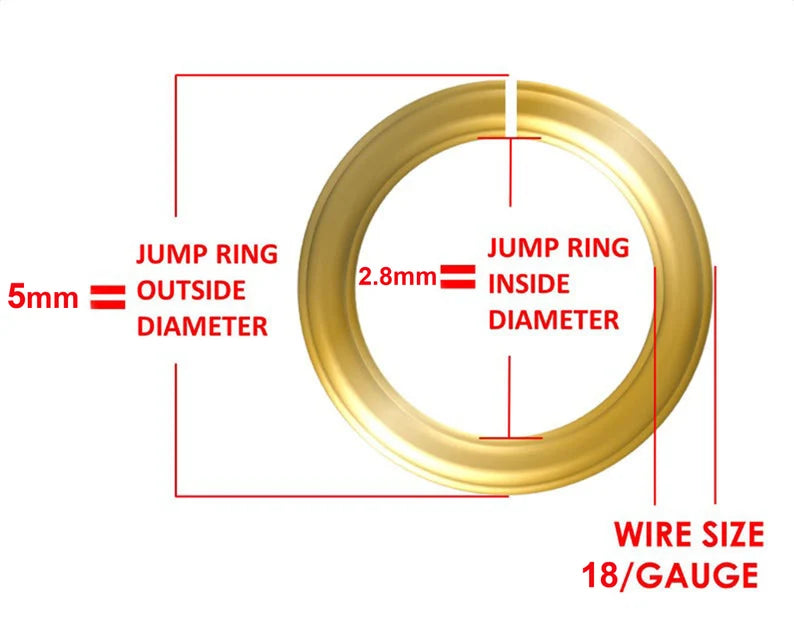 7mm Copper Jump Rings (Saw Cut) – Gold / Silver / Rose Gold Plated | Jewelry Making Findings | Nickel Free