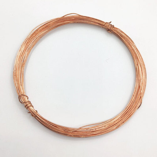 28 Gauge 0.35mm Copper Wire – Gold, Silver, Rose Gold Plated & Bare | 1 Meters Jewelry Making Wire