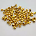 5mm Faceted Spacer Beads – Gold Silver Rose Gold Plated Brass Beads, Jewelry Making Supplies, Spacer Beads Bulk