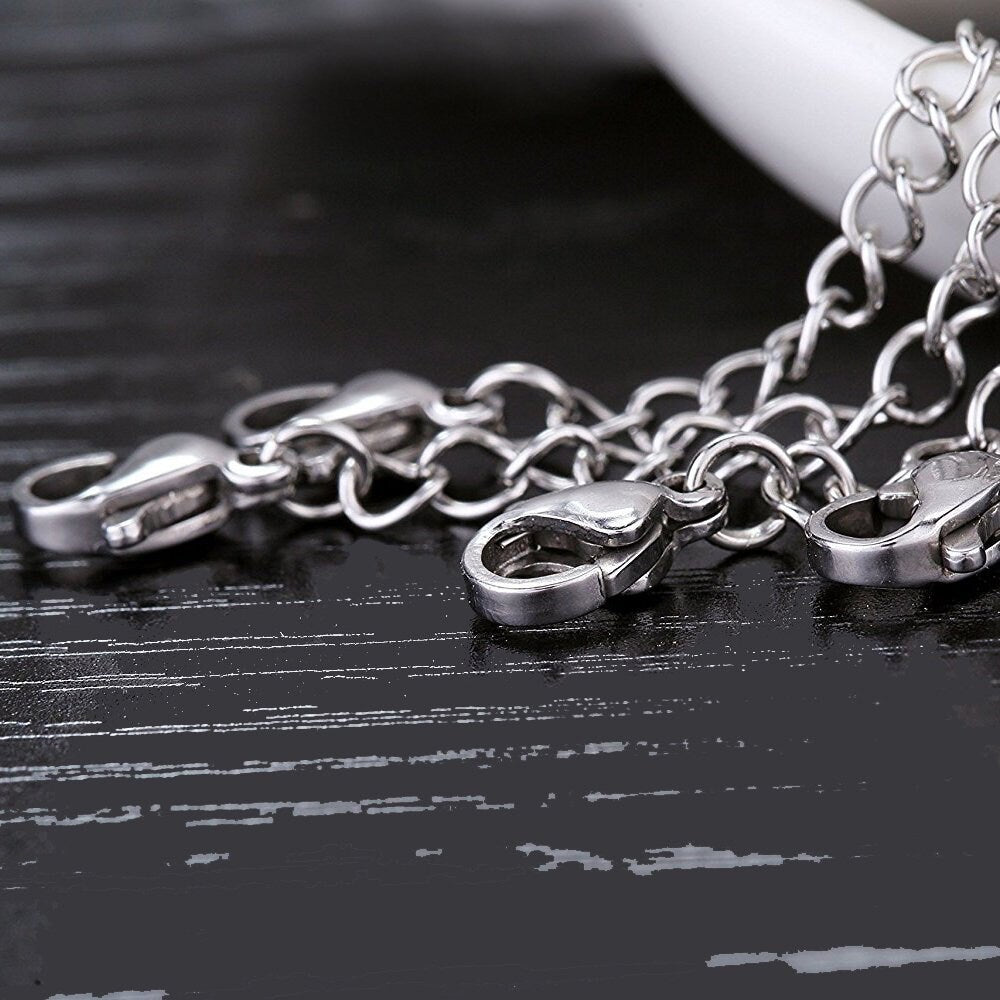 92.5 Sterling Silver Extender Chain | Lobster Clasp