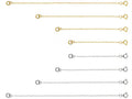 92.5 Sterling Silver Necklace Extender Chain – Spring Lock Clasp Bracelet & Necklace Extension Chain (2–6 Inch, Silver/Gold)