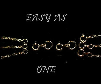 Sterling Silver Layered Necklace Detangler | Extender Clasp | Set of 4