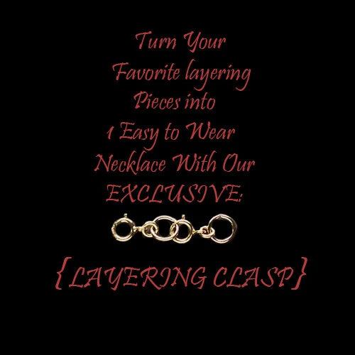 Sterling Silver Layered Necklace Detangler | Extender Clasp | Set of 4