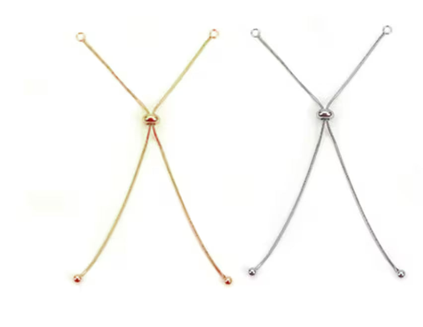92.5 Sterling Silver Slider Bolo Bracelet Chain – Adjustable Snake Chain with Slider Clasp, Bracelet Making Base (4–8 Inch)