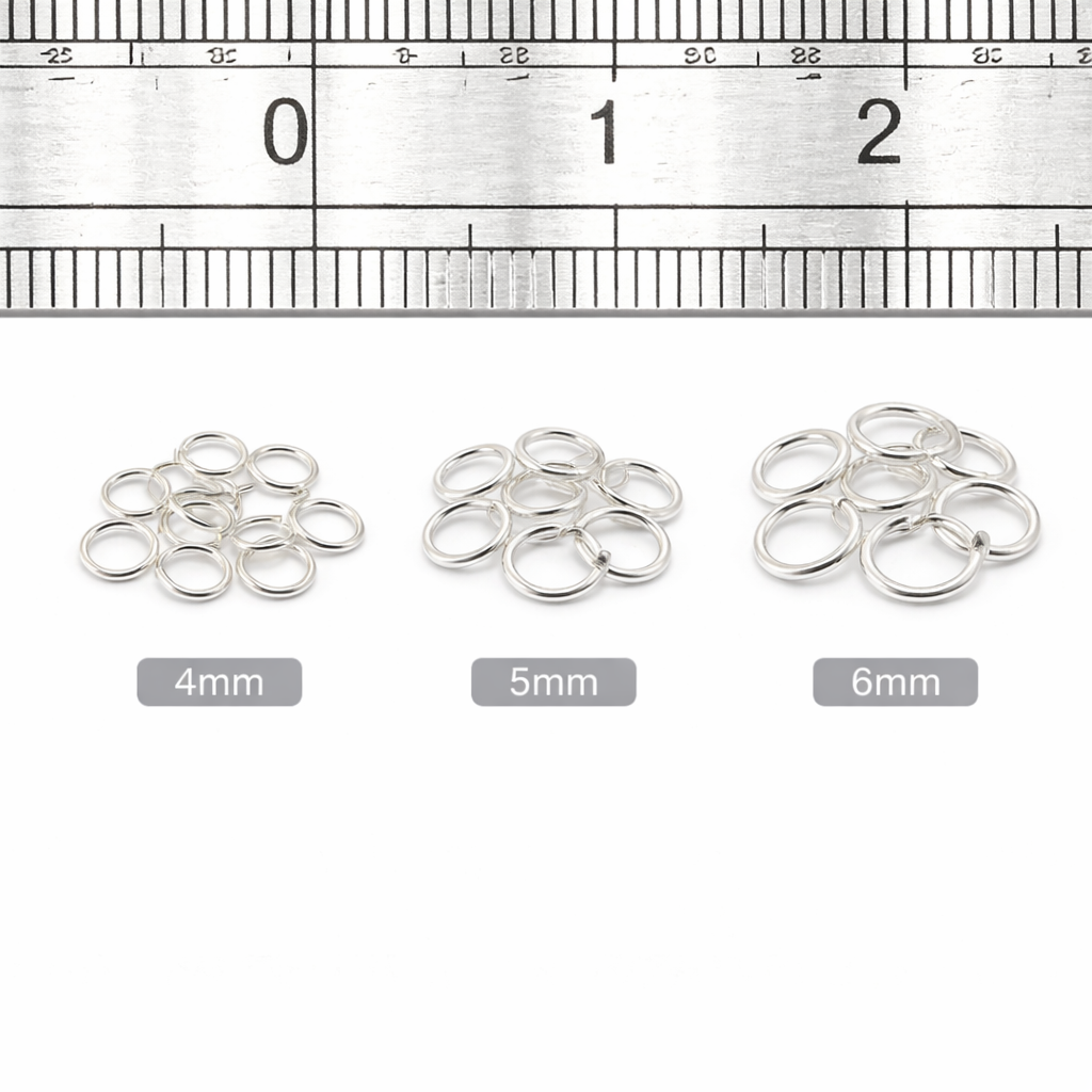 925 Sterling Silver Open Jump Rings – Jewellery Finding