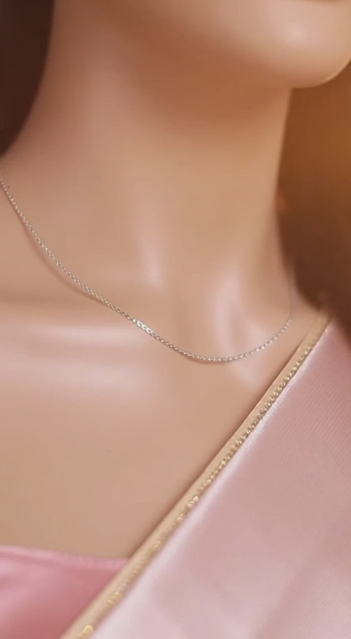 Diamond Cut Chain Necklace