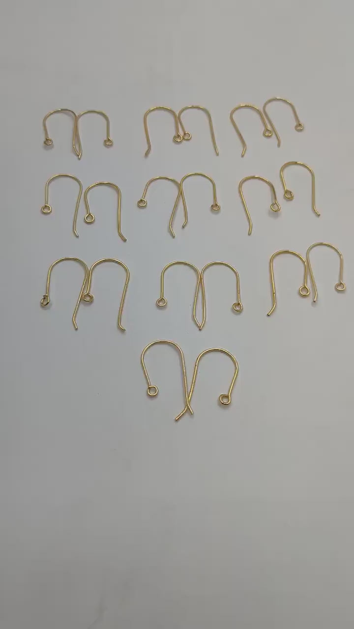 5 Pairs Copper Handmade Earring Hooks – Gold, Silver & Rose Gold Plated | E-Coated Jewelry Findings