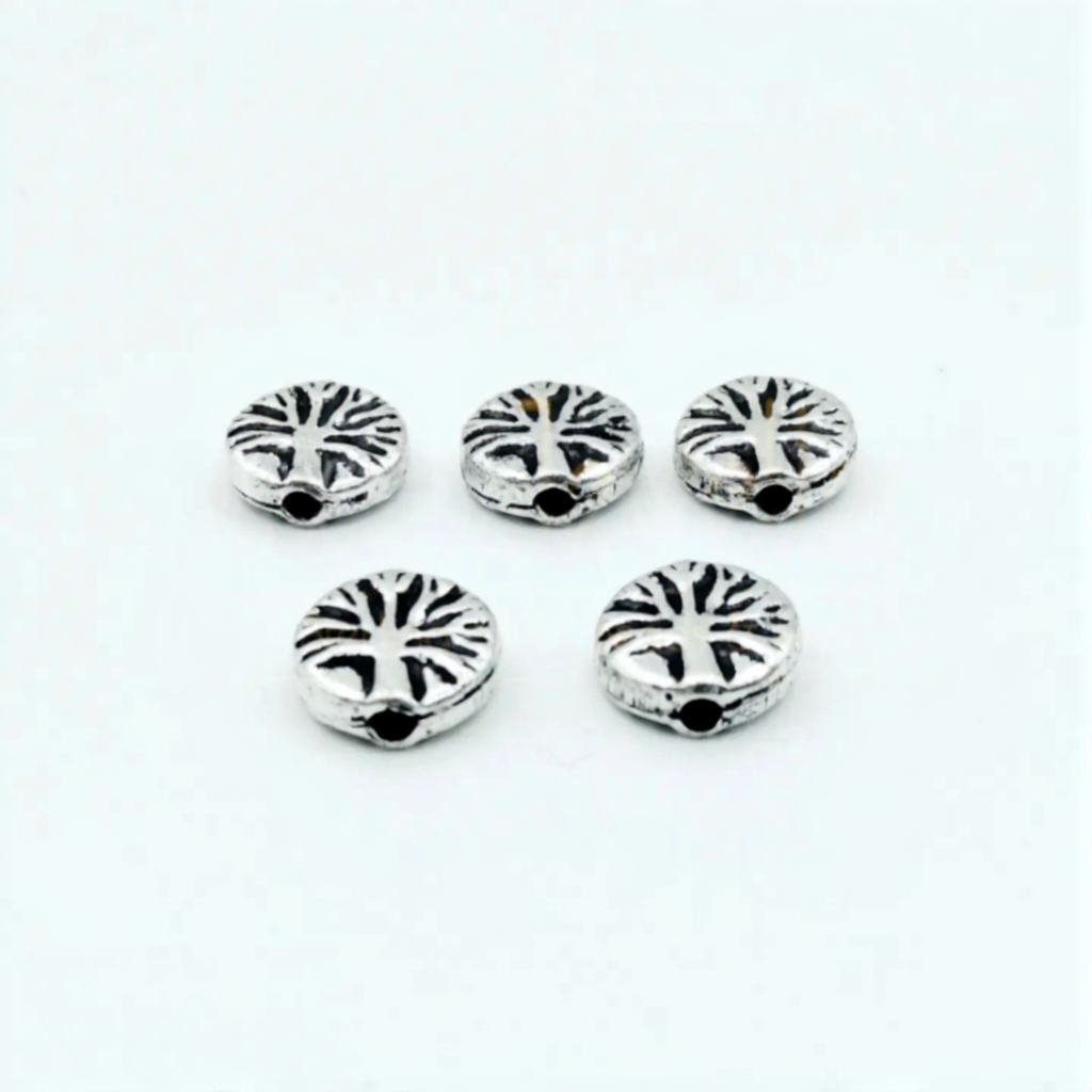 925 Sterling Silver Tree of Life Spacer Bead – 9mm Jewelry Making Bead